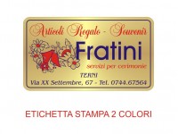 Etichette adesive per articoli da regalo e casalinghi (mm 50X28)   (cod.11L )